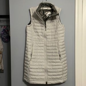 Columbia long down vest